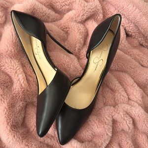 Jessica Simpson Prizma Leather d'Orsay Pumps